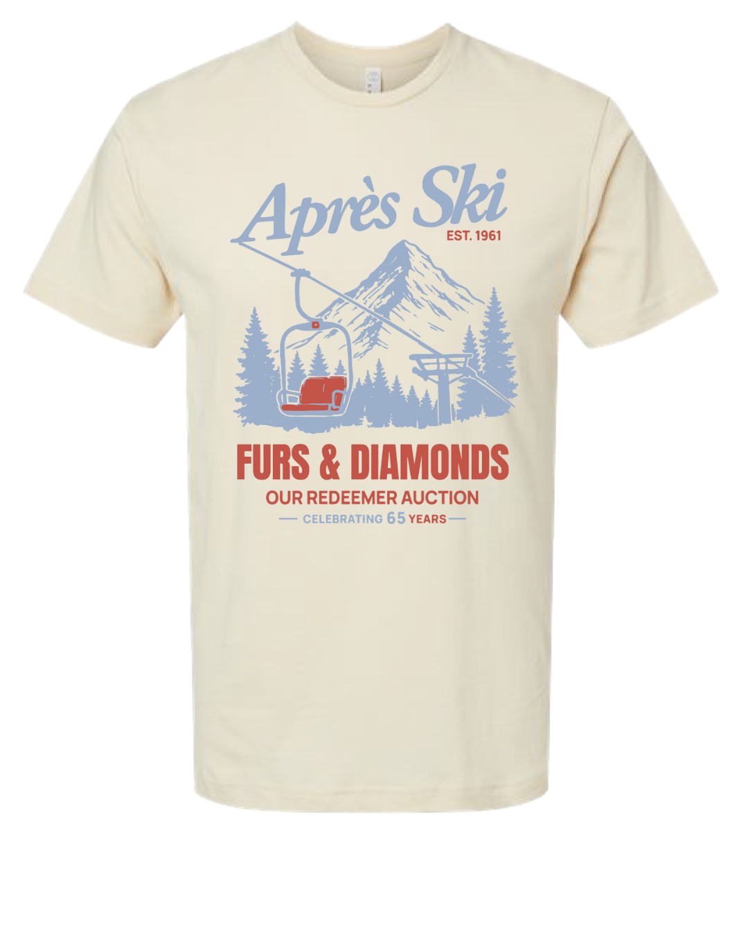 2027 Après Ski Furs and Diamonds official auction T-shirt